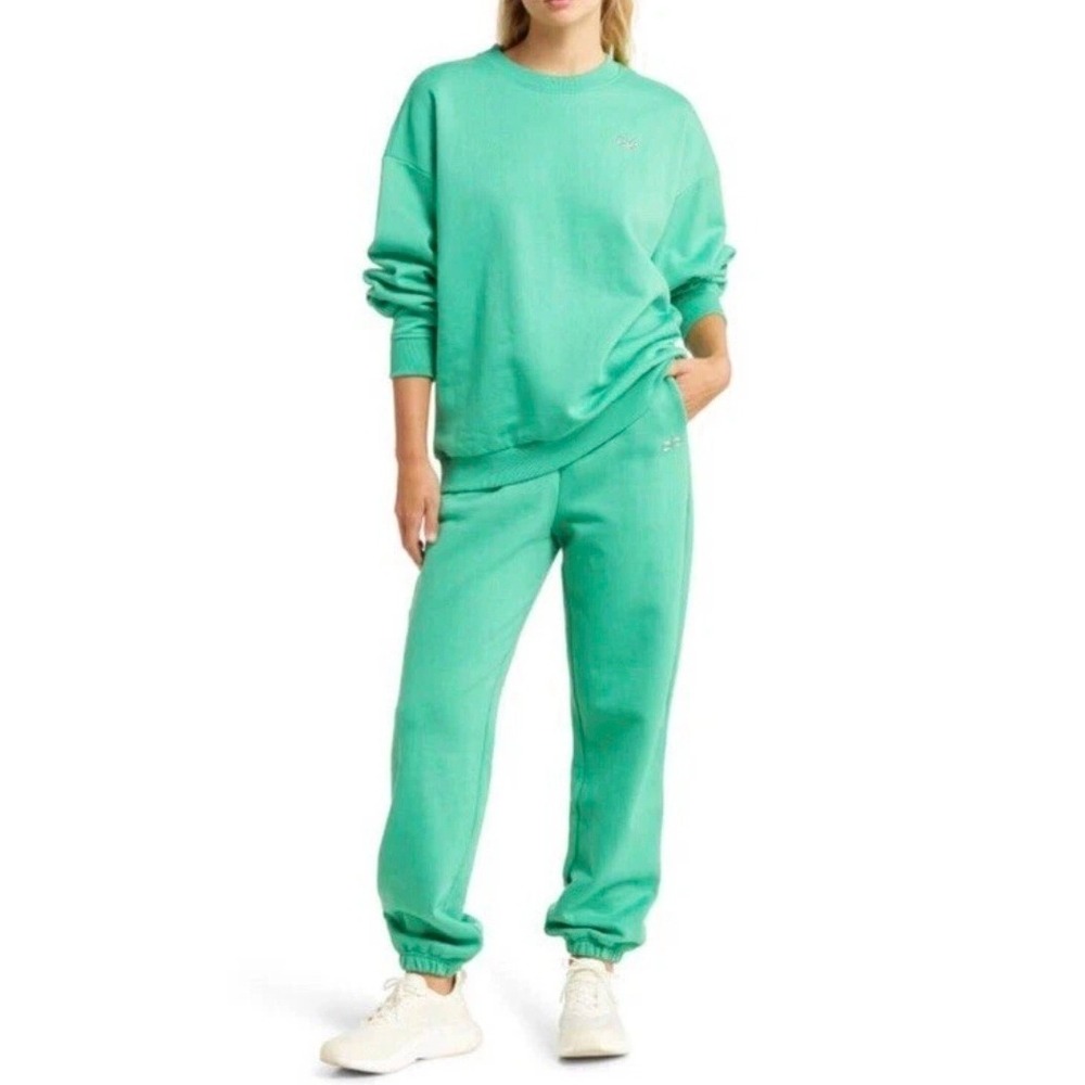 Alo Yoga Accolade UNISEX OVERSIZED Lettuce High Waist Joggers Atheleisure - Picture 3 of 9